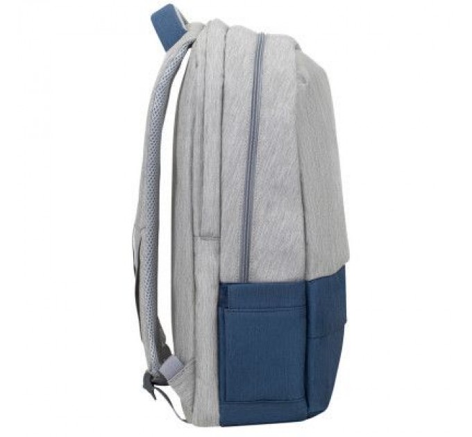 RivaCase Рюкзак для ноутбука RivaCase 17.3" 7567 Prater, Grey / Dark Blue (7567Grey/DarkBlue)