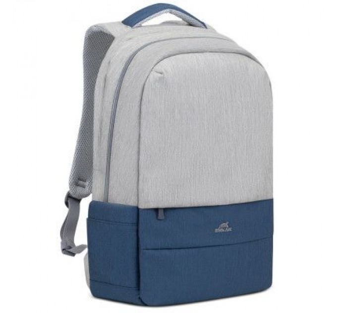 RivaCase Рюкзак для ноутбука RivaCase 17.3" 7567 Prater, Grey / Dark Blue (7567Grey/DarkBlue)
