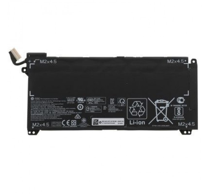 HP Акумулятор до ноутбука HP Omen 15-DH PG06XL, 69Wh (5676mAh), 6cell, 11.55V, Li-ion (A47665)