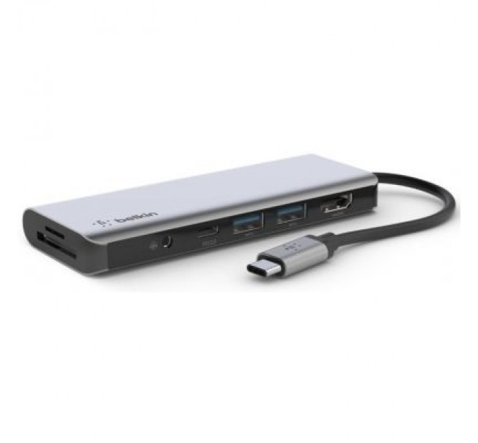 Belkin Концентратор Belkin USB-C 7-in-1 Multiport Dock (AVC009BTSGY)