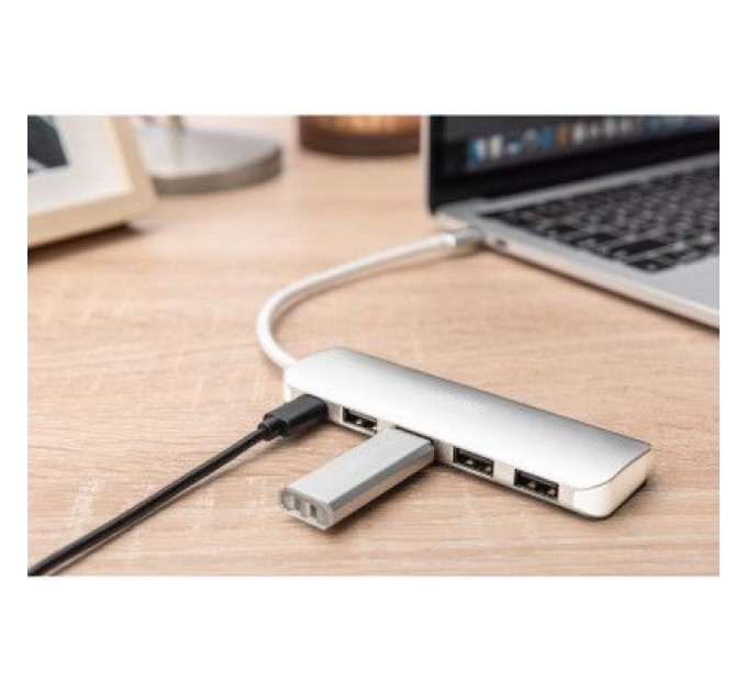 Digitus Концентратор Digitus USB Type-C, 4xUSB 3.0 (DA-70242-1)