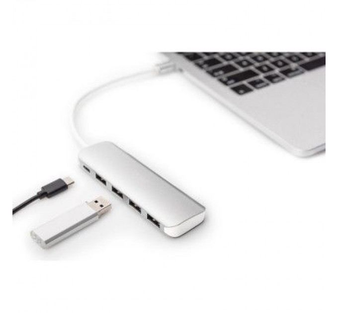Digitus Концентратор Digitus USB Type-C, 4xUSB 3.0 (DA-70242-1)