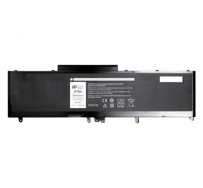 PowerPlant Акумулятор до ноутбука DELL Precision 3510 (WJ5R2) 11.4V 5840mAh PowerPlant (NB441501)