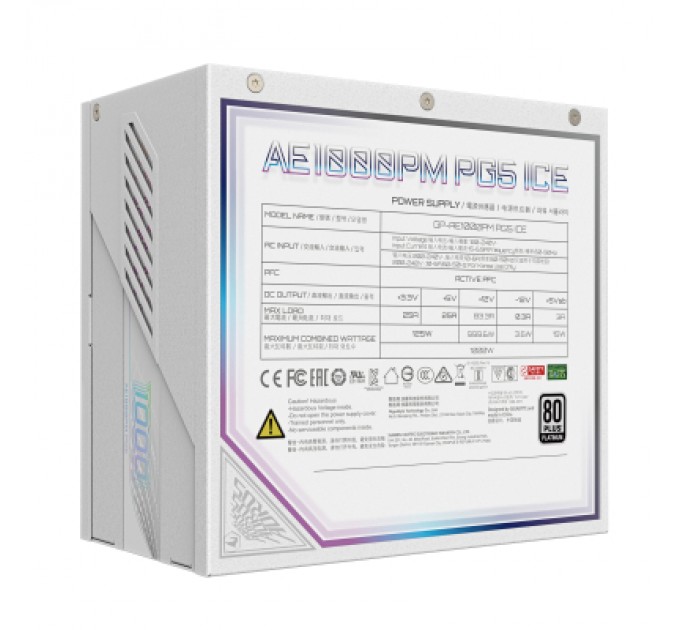 GIGABYTE Блок живлення GIGABYTE 1000W (GP-AE1000PM PG5 ICE)