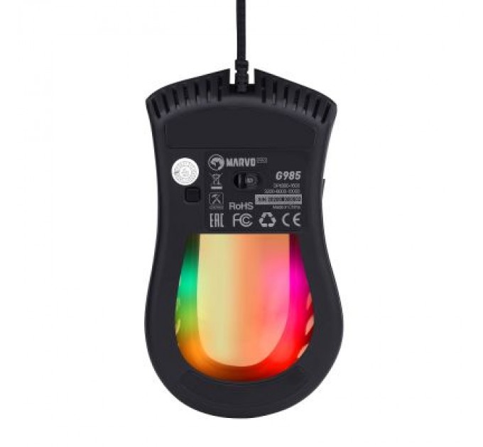 Marvo Мишка Marvo G985 RGB-LED USB Black (G985)