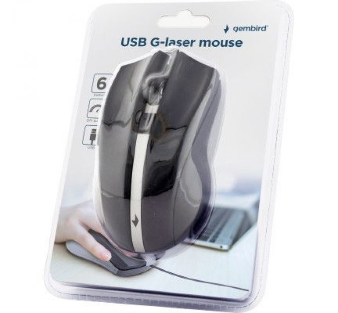 Gembird Мишка Gembird MUS-GU-02 USB Black (MUS-GU-02)