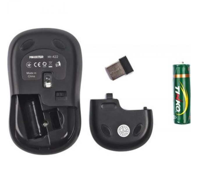 Maxxter Мишка Maxxter Mr-422 Wireless Black (Mr-422)