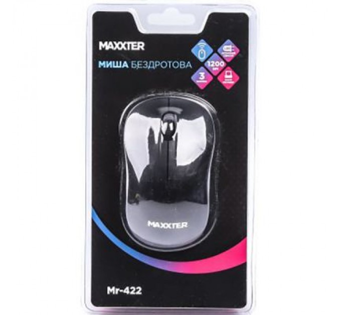 Maxxter Мишка Maxxter Mr-422 Wireless Black (Mr-422)