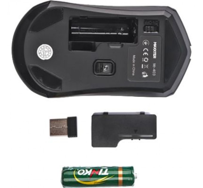 Maxxter Мишка Maxxter Mr-403 Wireless Black (Mr-403)