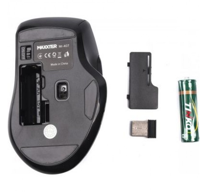 Maxxter Мишка Maxxter Mr-407 Wireless Black (Mr-407)