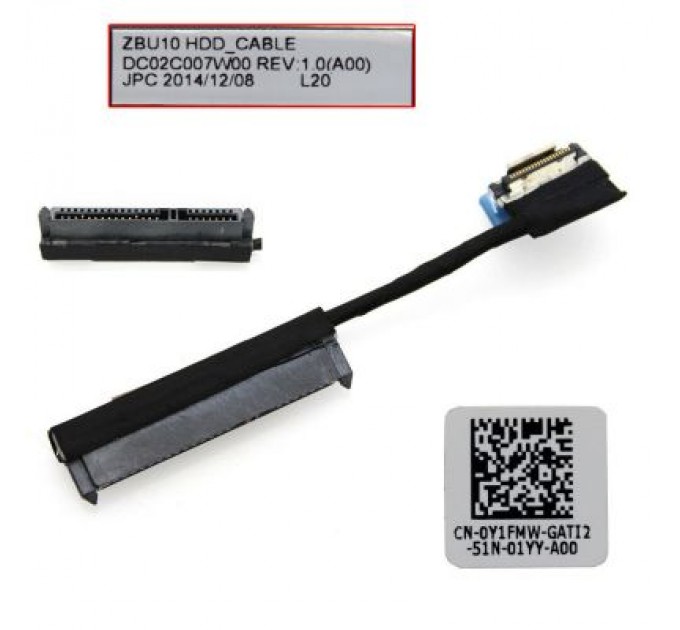 Dell Шлейф жорсткого диска для ноутбука Dell Latitude E5550, E7450, P/N 0Y1FMW (A42640)