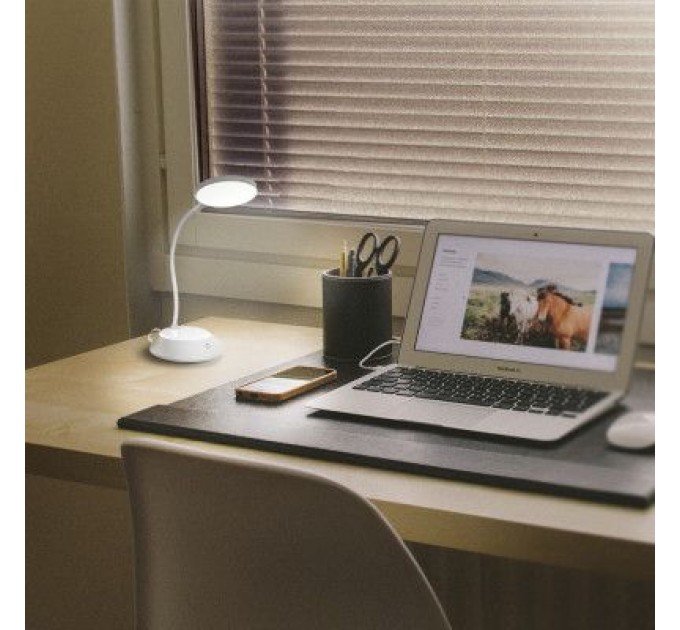 TITANUM Настільна лампа TITANUM LED DC3 7W 3000-6500K USB сіра (TLTF-022G)