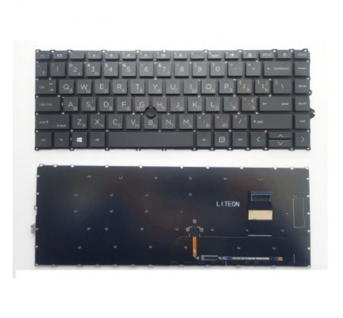 HP Клавіатура ноутбука HP EliteBook 745 G7/G8, 840 G7/G8 черна з ТП UA (A46209)