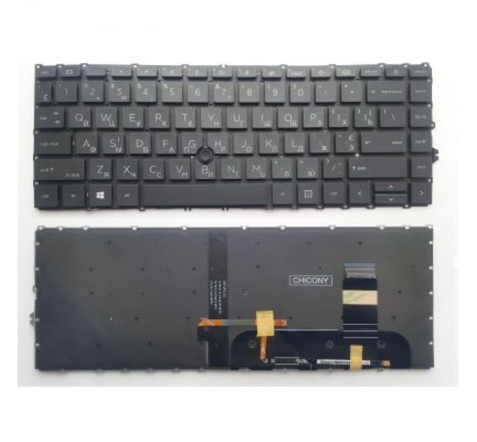 HP Клавіатура ноутбука HP EliteBook 745 G7/G8, 840 G7/G8 черна з підсв ТП UA (A46214)