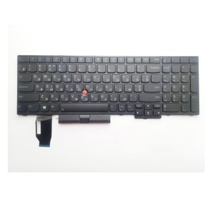Lenovo Клавіатура ноутбука Lenovo ThinkPad E580/L580/T590 черна з ТП підсв UA (A46213)