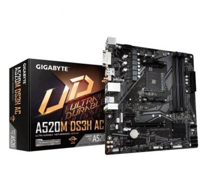 GIGABYTE Материнська плата GIGABYTE A520M DS3H AC