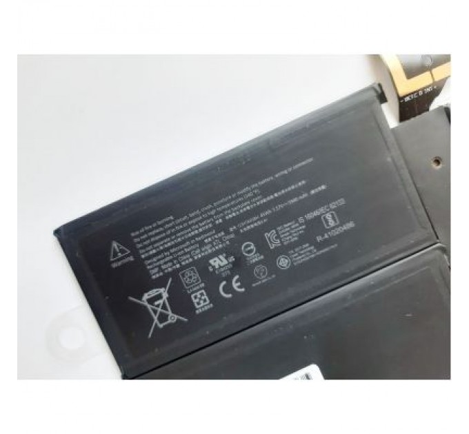Microsoft Акумулятор до ноутбука Microsoft Surface Pro 5 (Model 1796) G3HTA038H, 5940mAh (45Wh), 4cell, (A47516)