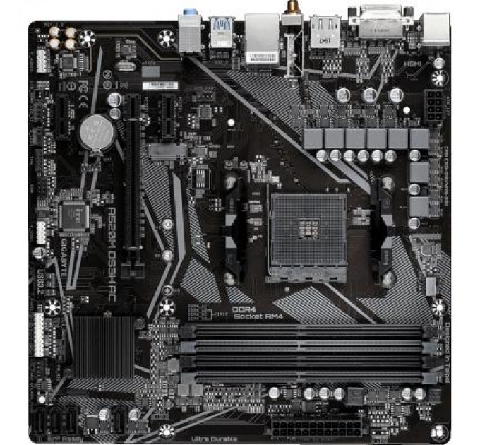 GIGABYTE Материнська плата GIGABYTE A520M DS3H AC