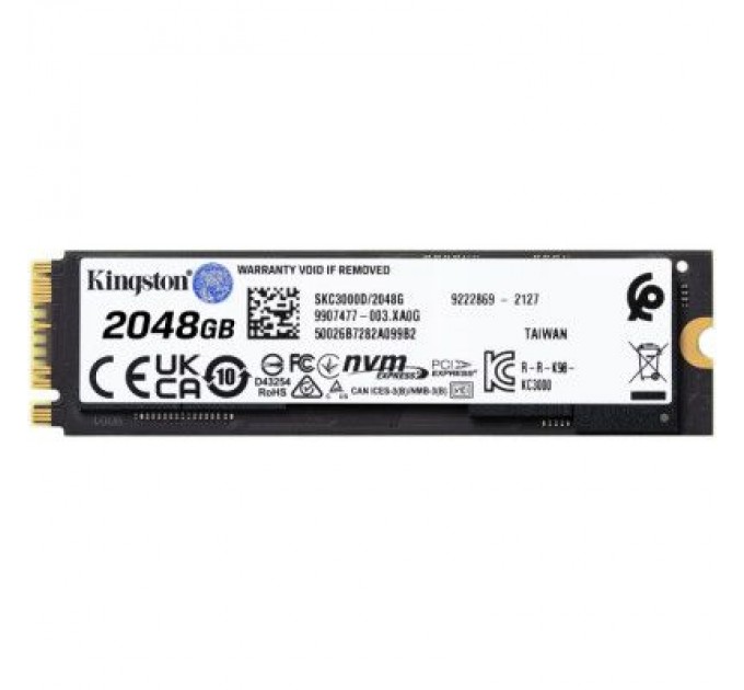 Kingston Накопичувач SSD M.2 2280 2TB Kingston (SKC3000D/2048G)