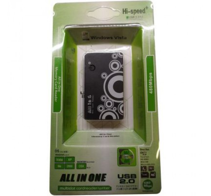 Atcom Зчитувач флеш-карт Atcom TD2027 USB 2.0 ALL IN 1 - (Memory Stick (MS) , Secure Digit (10727)