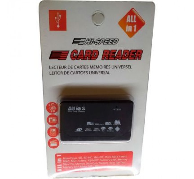 Atcom Зчитувач флеш-карт Atcom TD2031 USB 2.0 ALL IN 1 - (Memory Stick (MS) , Secure Digit (10731)