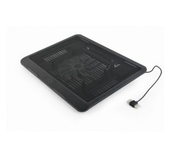 Gembird Підставка до ноутбука Gembird до 15", 1x120 mm fan, black (NBS-1F15-04)