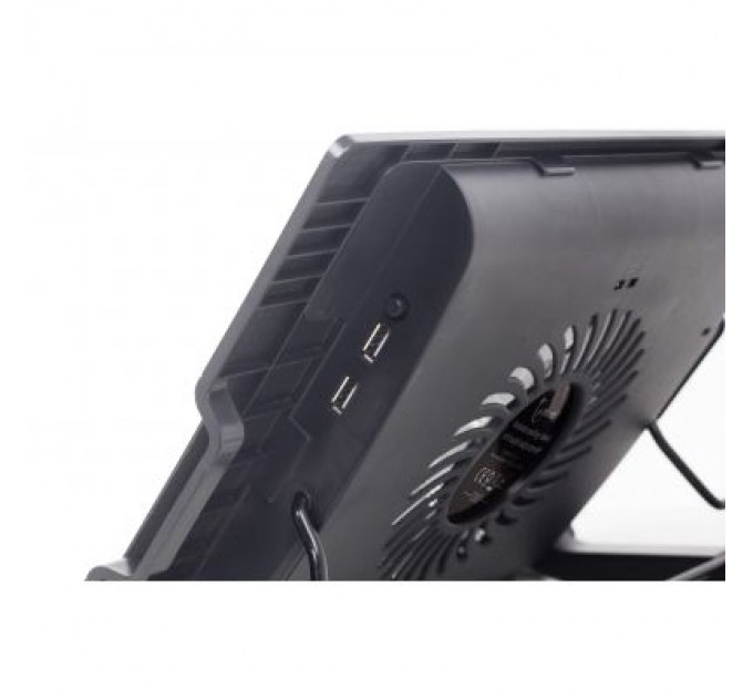 Gembird Підставка до ноутбука Gembird до 17", 1x150 mm fan, black (NBS-1F17T-01)