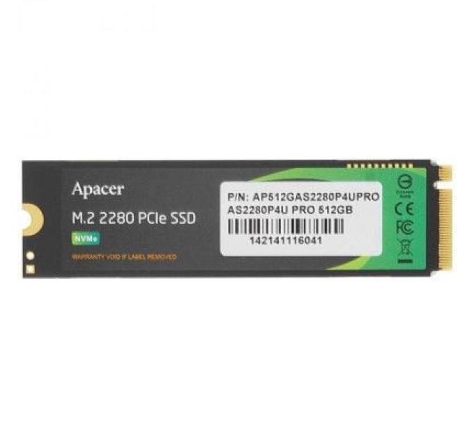 Apacer Накопичувач SSD M.2 2280 512GB Apacer (AP512GAS2280P4UPRO-1)