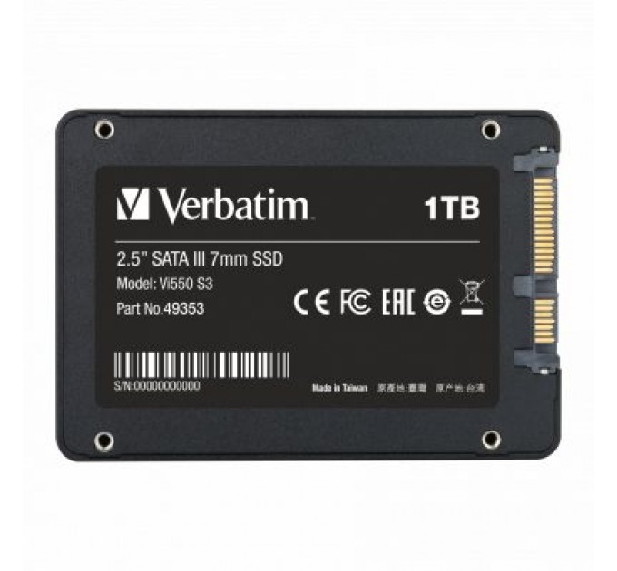 Verbatim Накопичувач SSD 2.5" 1TB Verbatim (49353)
