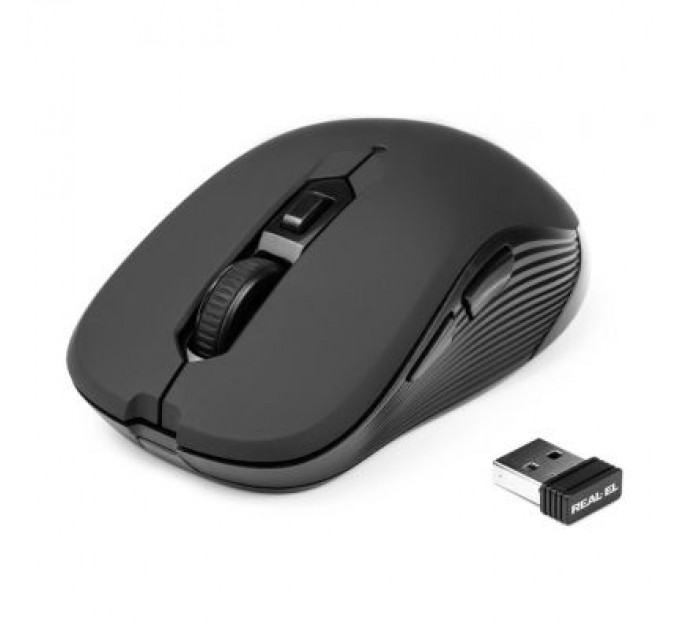 REAL-EL Мишка REAL-EL RM-330 Wireless Black