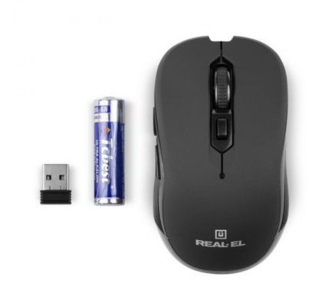 REAL-EL Мишка REAL-EL RM-330 Wireless Black