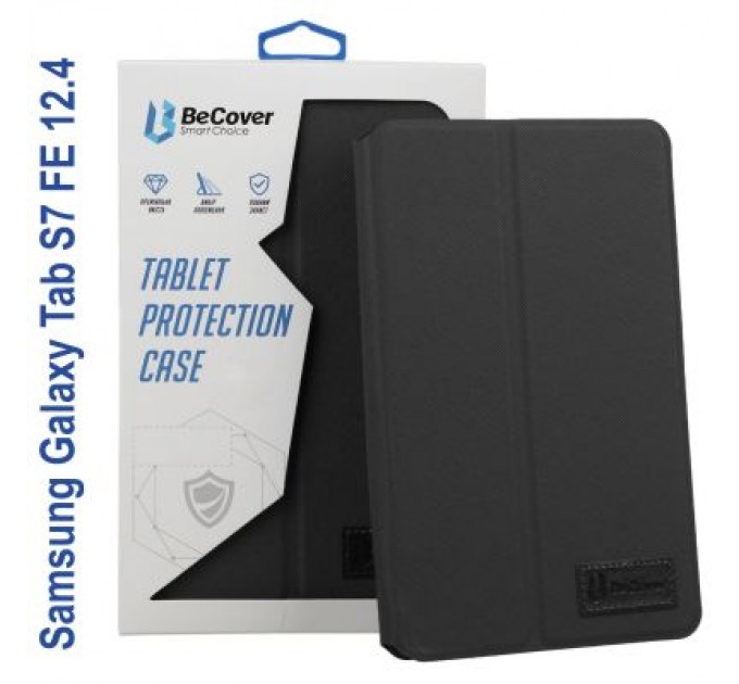 BeCover Чохол до планшета BeCover Samsung Tab S7 FE 12.4 SM-T730/SM-T735/S8 Plus 5G SM-X800/SM-X806 Black (706711)