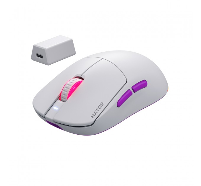 Hator Миша бездротова Hator Quasar 3 Ultra 8K Wireless White (HTM771)