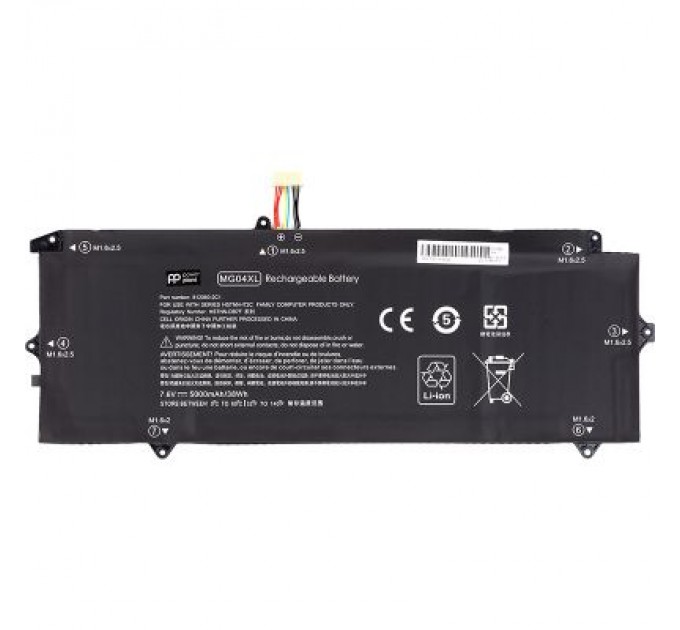 PowerPlant Акумулятор до ноутбука HP Elite X2 1012 G1 (MG04) 7.6V 5000mAh PowerPlant (NB461745)