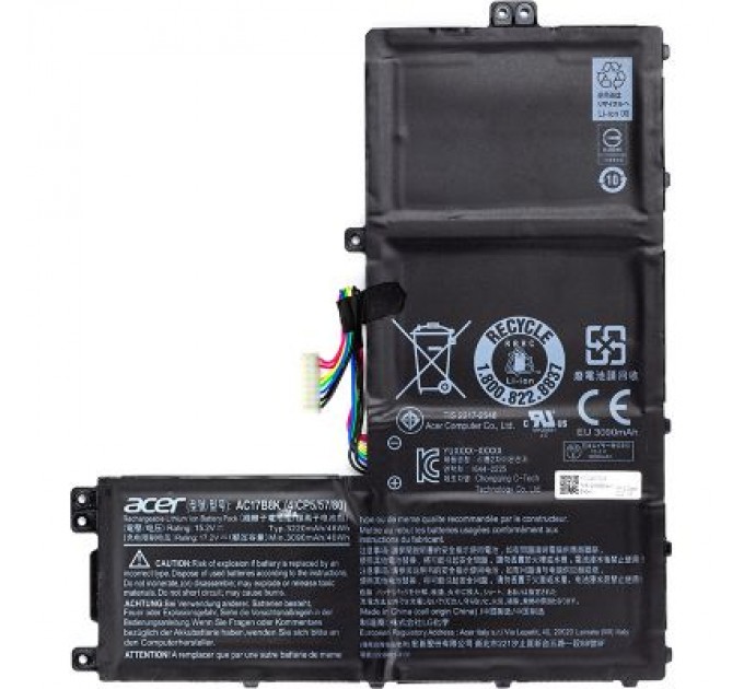Acer Акумулятор до ноутбука Acer SF315-52 (AC17B8K) 15.2V 3220mAh (NB410514)