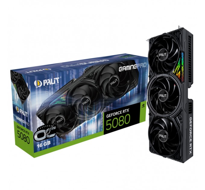 Palit Відеокарта GF RTX 5080 16GB GDDR7 GamingPro OC Palit (NE75080S19T2-GB2031A)