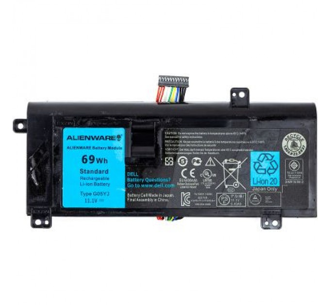 Dell Акумулятор до ноутбука Dell Alienware 14 Series (8X70T) 11.1V 6216mAh (NB441594)