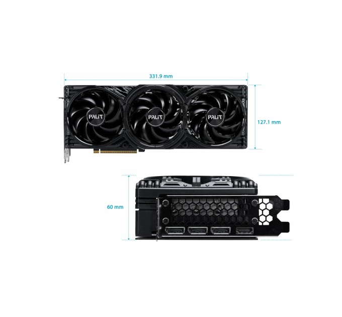 Palit Відеокарта GF RTX 5080 16GB GDDR7 GamingPro Palit (NE75080019T2-GB2031A)