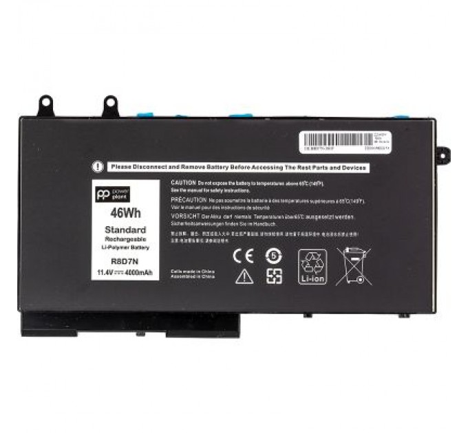 PowerPlant Акумулятор до ноутбука PowerPlant Dell Latitude 5400 E5400 Series (R8D7N) 11.4V 4000mAh (NB441617)