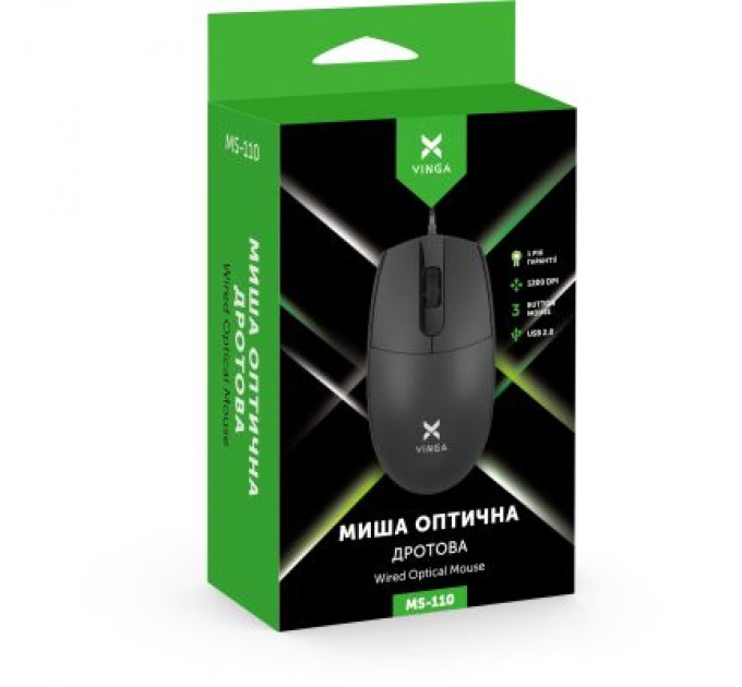 Vinga Мишка Vinga MS-110 Black
