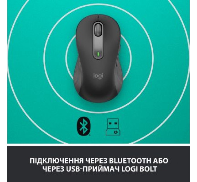 Logitech Мишка Logitech Signature M650 L Wireless LEFT Graphite (910-006239)