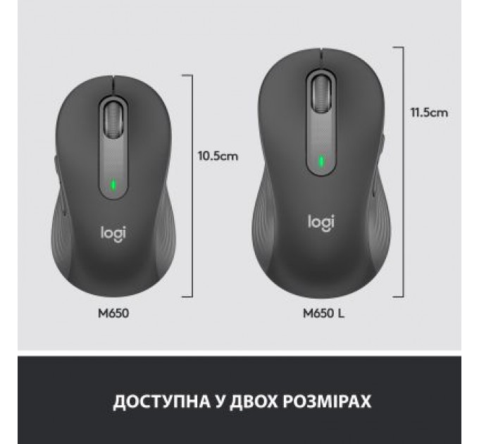 Logitech Мишка Logitech Signature M650 Wireless Graphite (910-006253)