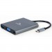 Cablexpert Концентратор Cablexpert USB-C 6-in-1 (Hub3.1/HDMI/VGA/PD/card-reader/audio) (A-CM-COMBO6-01)
