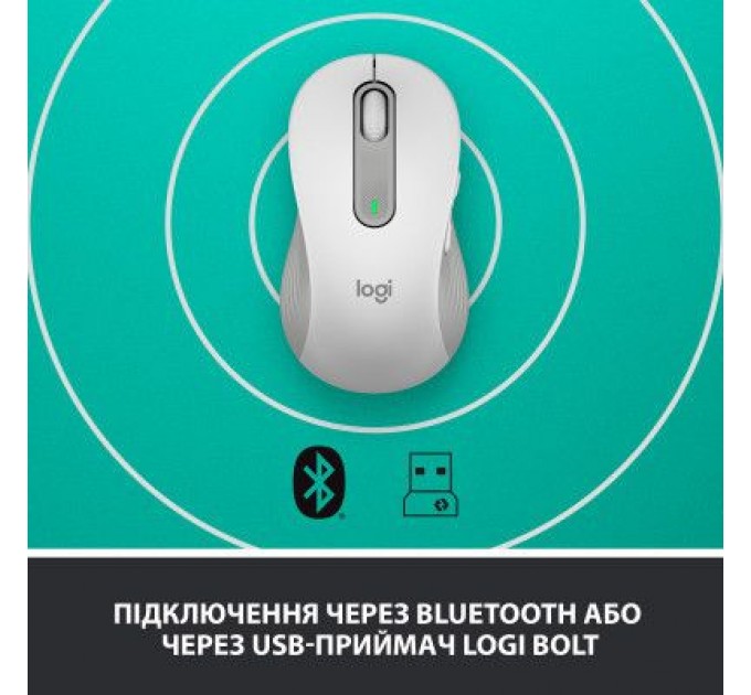 Logitech Мишка Logitech Signature M650 L Wireless LEFT Off-White (910-006240)
