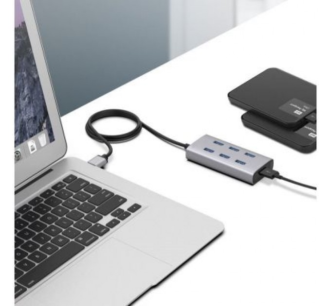 Maiwo Концентратор Maiwo USB 3.0 Type-A / Type-C to 7х USB3.0 (KH700)