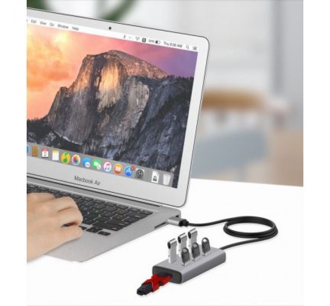 Maiwo Концентратор Maiwo USB 3.0 Type-A / Type-C to 7х USB3.0 (KH700)