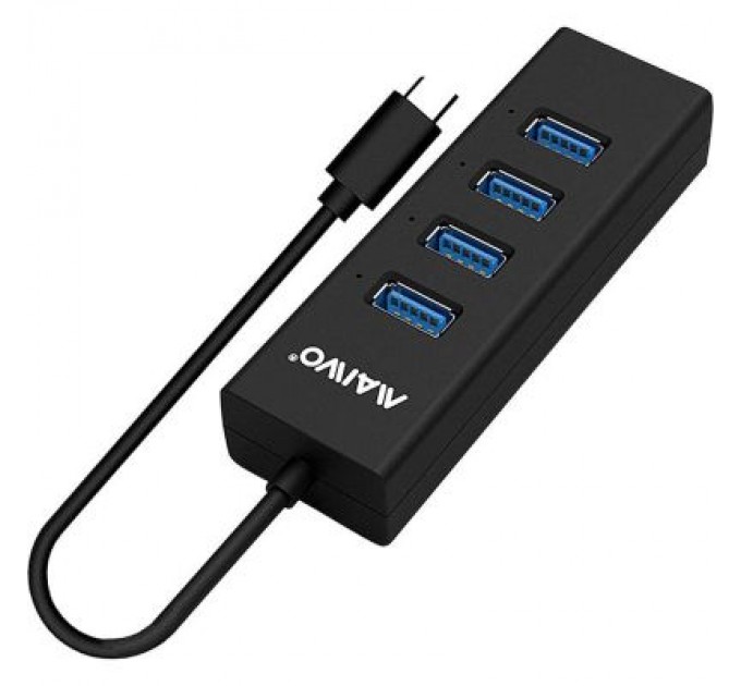 Maiwo Концентратор Maiwo USB Type-C to 4х USB3.0 cable 15 cm (KH304C)