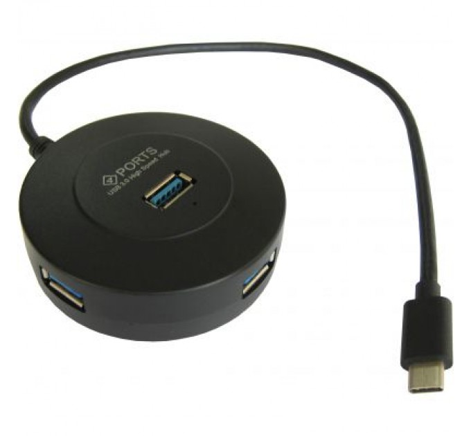 Maiwo Концентратор Maiwo USB 3.1 Type-C - 4 port USB 3.0 Type-А, cable 30 cm (KH304)
