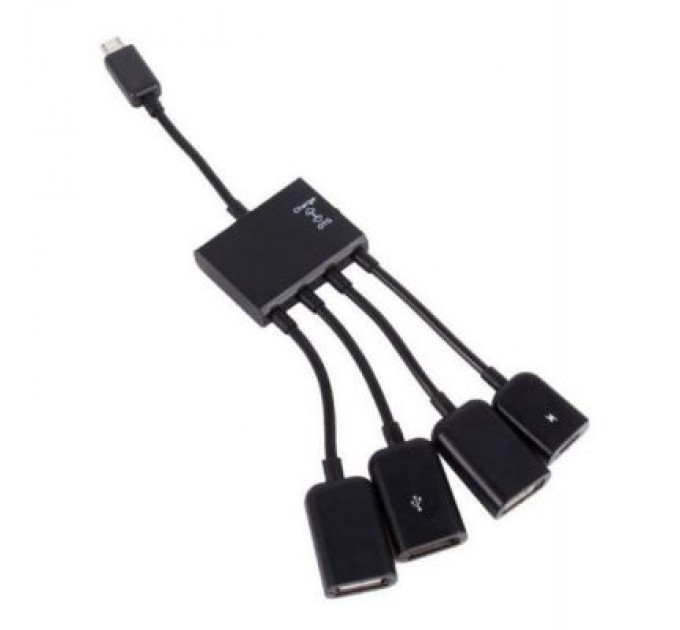 Lapara Концентратор Lapara LA-MicroUSB-OTG-HUB black