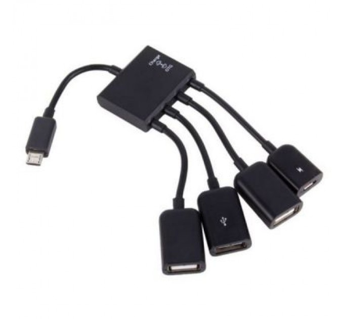 Lapara Концентратор Lapara LA-MicroUSB-OTG-HUB black